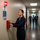 Dim Gray Fire Action Safety Signs - Essential Emergency Instructions