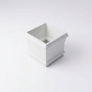 Traditional Downpipe Spare Socket 72x72mm Non-Eared — RAL 9016
