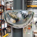660mm Diameter PMMA Quarter-Sphere 180° Industrial Safety Mirror