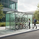 Light Slate Gray Premium Shelter with Clear PETG Cladding - Modular Design with Extensions