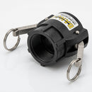 Cam Lever Coupler 1¼" Female x 1½" Polypropylene (view 2)