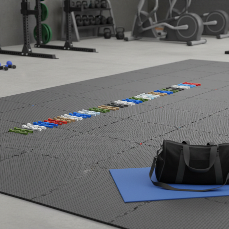 Dim Gray Premium Connectors for Anti-Slip Gym & Pool Matting