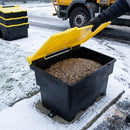 200 litre stackable grit bin recycled polyethylene black