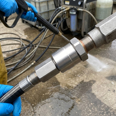 3/8" BSP Stainless Steel Swivel, 600 Bar, 60 Lpm
