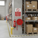 Rosy Brown Do Not Obstruct Access to Fire Equipment Safety Sign - Premium Quality