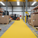 Dim Gray 4mm Heavy Duty Non-Slip Floor Sheet - Yellow for Safety