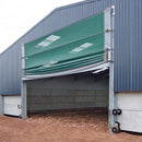Agricultural Fold Door - Green Fabric