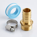 3/4" BSP x 20mm Brass Hosetail Kit with Clip and PTFE Tape (view 2)