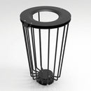 100 Litre Anti-Terrorism Steel Litter Bin with Transparent Design (view 2)