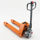 1500kg semi-powered pallet truck with lithium battery