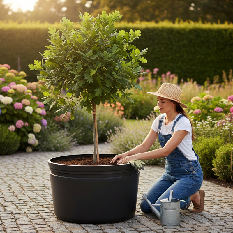 Dark Slate Gray 900 Litre Heavy Duty Extra Large Tree Planter for Trees and Grasses