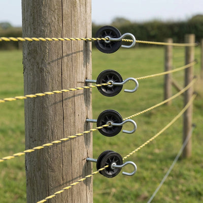 Screw-In Electric Fence Insulators (Pack of 4)
