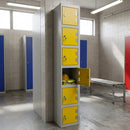 Six-Compartment Laminate Door Locker with Cam Lock
