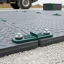 Gray Premium 2-Way Connectors with Washers & Bolts for Secure Mat Connection