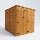 Pent Security Double Door Shed with Toughened Glass (view 2)