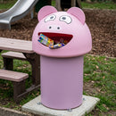 60 Litre Plastic Litter Bin, Piglet Design