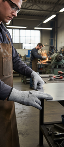 Dark Slate Gray High-Performance Polyurethane Gloves - 3 Pairs for Cutting Protection