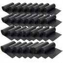 140 litre black recycled wheelie bin liners, 120 gauge – pack of 52