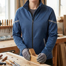 Deep Blue/Navy Women's Warm Work Fleece with Reflective Trim