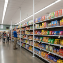 Dark Gray Premium White Gondola Tie Bar for Enhanced Shelving Support