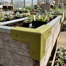 Olive Green PVC Corner 193 x 193 x 90° Hemmed 0.7mm