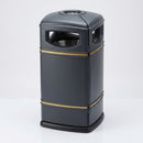 Square Litter Bin 115 Litre with Four-Point Latch Door (view 2)