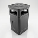 112-litre plastic litter bin with compass lid design (view 2)