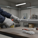 Dim Gray Heavy Duty White Cable Ties 250mm x 4.8mm - Pack of 100 for Secure Fastening