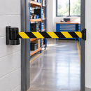 Wall Belt Barrier with Yellow/Black Chevron Belt - 3m, 5m, 12m
