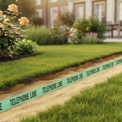 High-Performance Detectable Underground Tape for Marking Buried Services 150mm x 100m