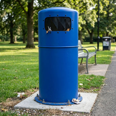 90 Litre Hooded Litter Bin with Pest Guard