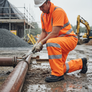 Sienna High-Visibility Padded Thermal Lined Rain Trousers - Orange