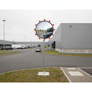 Slate Gray Premium Ice-Free Frost & Condensation Resistant Traffic Mirror - Circular