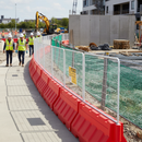 Gray Premium 2 Metre Water Filled Barrier Fence for Traffic Management