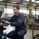 Dark Slate Gray Premium Quilted Boilersuit - Heavy Duty Comfort and Durability