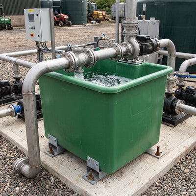 1100L GRP Open Top Water Tank with Forklift Pockets