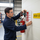 Gray Premium Water Extinguisher Instructions Safety Sign for Fire Equipment