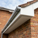 Aluminium Soffit Boards – Plain or Vented with Exterior Coating — RAL 9016 / 365mm Wide | Unvented (in use)