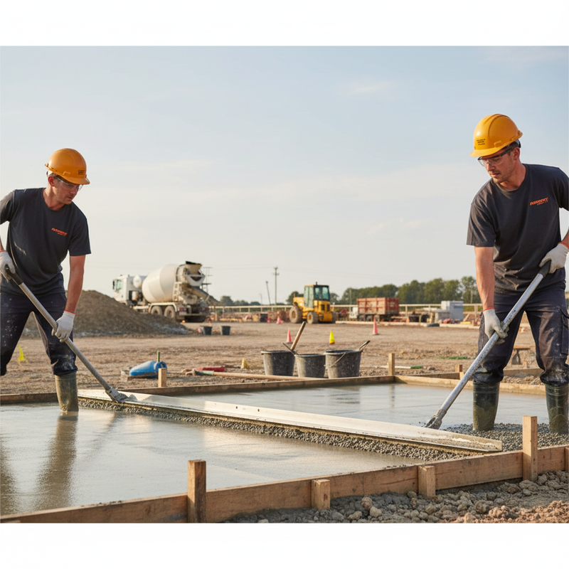 Light Gray Professional Concrete Screeder 4.2 Metre Beam for Efficient Leveling