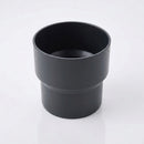 63mm Outlet to Downpipe Length Connector — RAL 7021