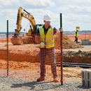 Light Gray Premium Super Strong Barrier Fence - Versatile and Weatherproof 1m x 50m