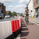 Gray 1 Metre Heavy Duty Self-Weighted Traffic Separator for Road Safety