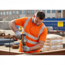 Rosy Brown High-Visibility Recyclable Polo Shirt - Short Sleeve - Orange