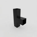 72x72mm Flush Joint Downpipe Branches — 92.5° & 112.5° — RAL 9005 / 92.5 Degrees
