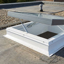 Manual Opening Flat Glass Rooflight 160mm Vertical Upstand