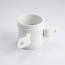 Traditional Downpipe Spare Socket 63mm Dia with Eared Fixings — RAL 9016