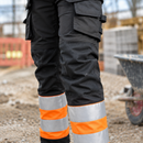 Women's Stretch Trousers with Holster Pockets, Hi-Vis Class 1 (view 2)