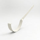 Half Round Aluminium Gutter Side Rafter Bracket 125mm — RAL 9010