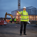 Dark Slate Gray Professional Hi-Visibility Executive Jacket - High-Performance Saturn Yellow