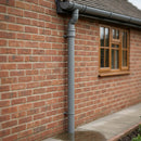 Traditional Downpipe Length 63mm Dia x 3m Non-Eared Socket — RAL 7037 (in use)